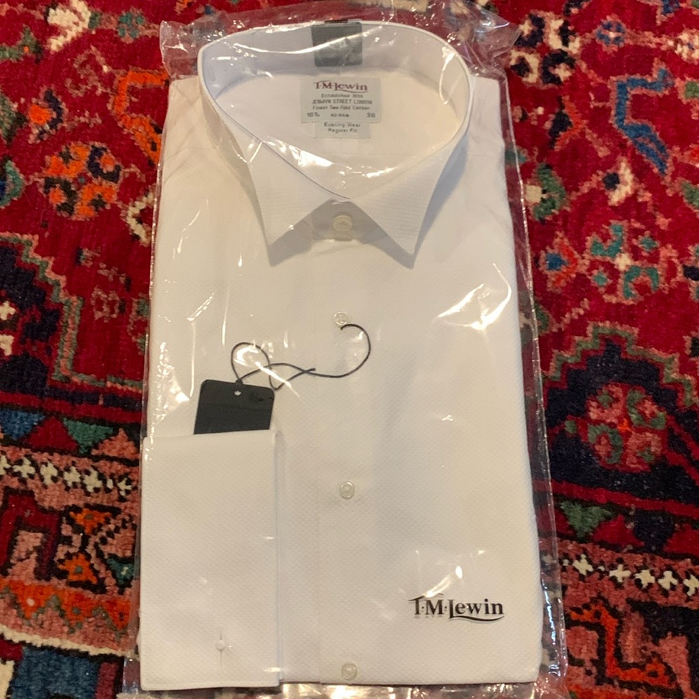 NWT T.M.Lewin 100% cotton dress shirt